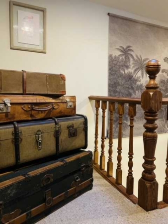 Suitcases on Landing at No.22 B&B